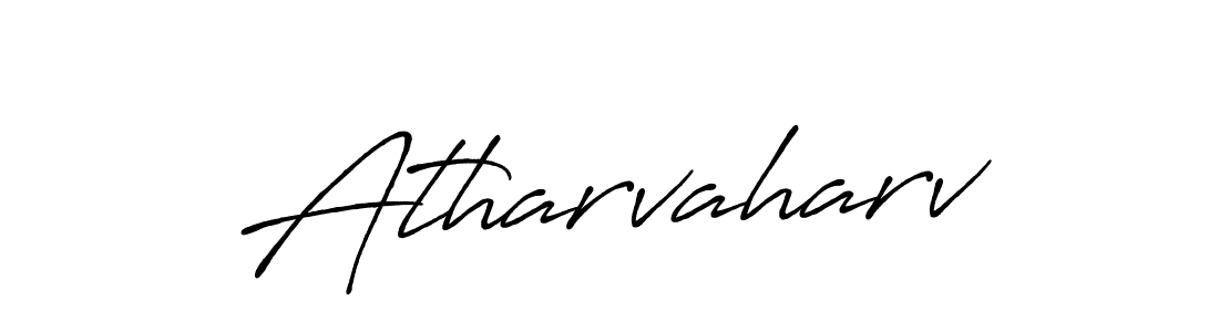 How to make Atharvaharv name signature. Use Antro_Vectra_Bolder style for creating short signs online. This is the latest handwritten sign. Atharvaharv signature style 7 images and pictures png