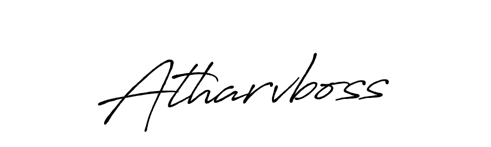 Also You can easily find your signature by using the search form. We will create Atharvboss name handwritten signature images for you free of cost using Antro_Vectra_Bolder sign style. Atharvboss signature style 7 images and pictures png