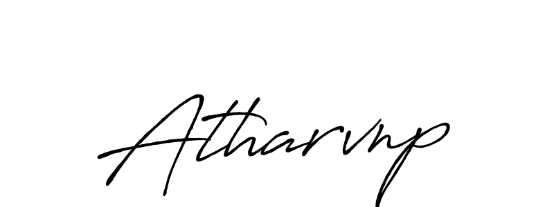 Use a signature maker to create a handwritten signature online. With this signature software, you can design (Antro_Vectra_Bolder) your own signature for name Atharvnp. Atharvnp signature style 7 images and pictures png