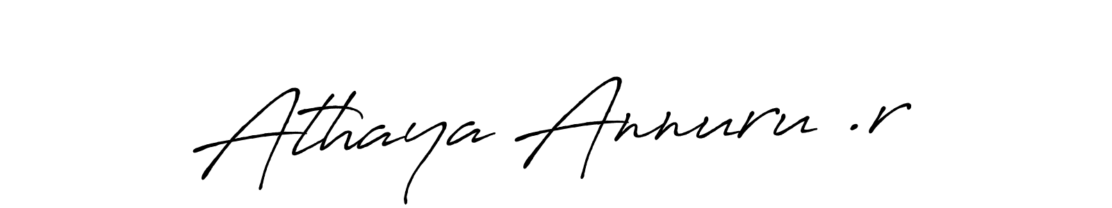 Antro_Vectra_Bolder is a professional signature style that is perfect for those who want to add a touch of class to their signature. It is also a great choice for those who want to make their signature more unique. Get Athaya Annuru .r name to fancy signature for free. Athaya Annuru .r signature style 7 images and pictures png