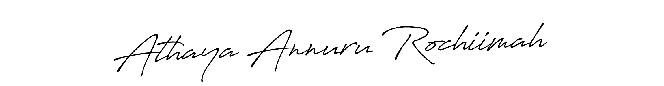 Also we have Athaya Annuru Rochiimah name is the best signature style. Create professional handwritten signature collection using Antro_Vectra_Bolder autograph style. Athaya Annuru Rochiimah signature style 7 images and pictures png