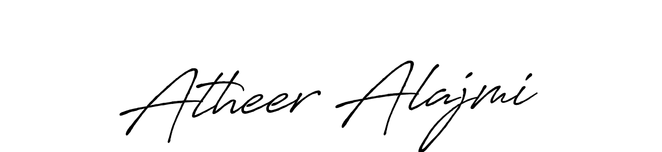 Make a beautiful signature design for name Atheer Alajmi. Use this online signature maker to create a handwritten signature for free. Atheer Alajmi signature style 7 images and pictures png