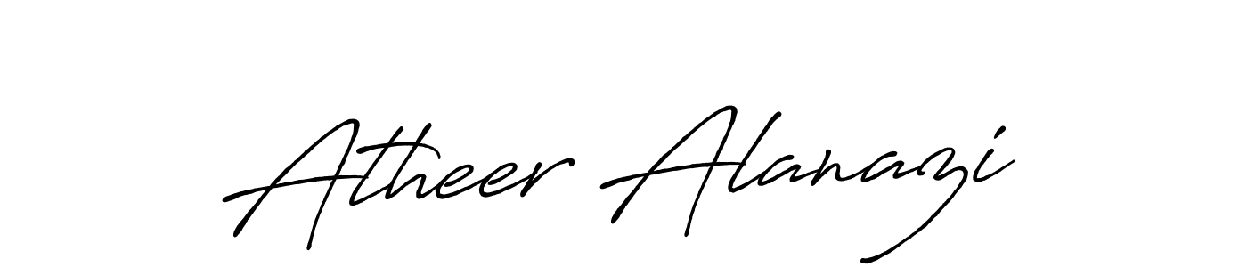 Antro_Vectra_Bolder is a professional signature style that is perfect for those who want to add a touch of class to their signature. It is also a great choice for those who want to make their signature more unique. Get Atheer Alanazi name to fancy signature for free. Atheer Alanazi signature style 7 images and pictures png