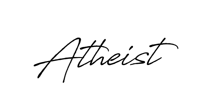 How to make Atheist signature? Antro_Vectra_Bolder is a professional autograph style. Create handwritten signature for Atheist name. Atheist signature style 7 images and pictures png