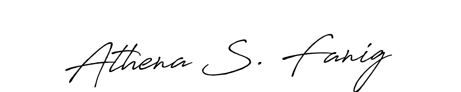 Similarly Antro_Vectra_Bolder is the best handwritten signature design. Signature creator online .You can use it as an online autograph creator for name Athena S. Fanig. Athena S. Fanig signature style 7 images and pictures png