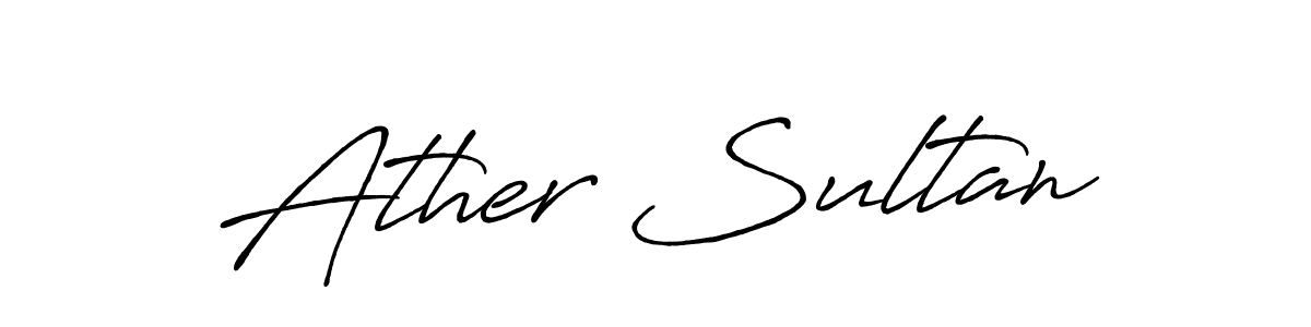 You should practise on your own different ways (Antro_Vectra_Bolder) to write your name (Ather Sultan) in signature. don't let someone else do it for you. Ather Sultan signature style 7 images and pictures png