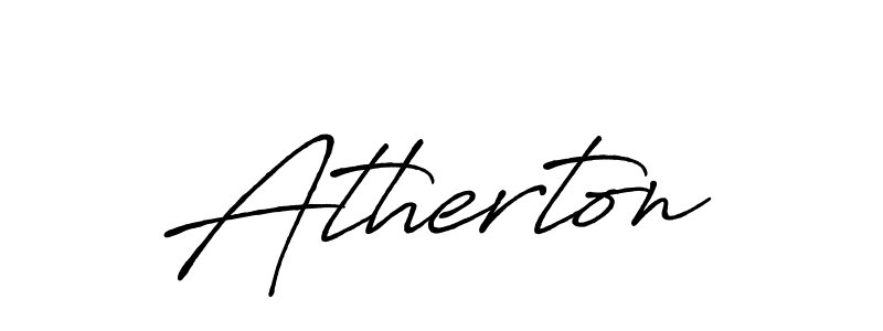 Design your own signature with our free online signature maker. With this signature software, you can create a handwritten (Antro_Vectra_Bolder) signature for name Atherton. Atherton signature style 7 images and pictures png