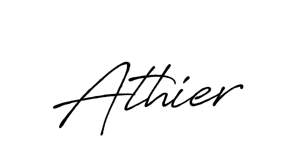 How to make Athier signature? Antro_Vectra_Bolder is a professional autograph style. Create handwritten signature for Athier name. Athier signature style 7 images and pictures png