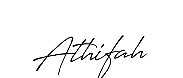 How to make Athifah name signature. Use Antro_Vectra_Bolder style for creating short signs online. This is the latest handwritten sign. Athifah signature style 7 images and pictures png