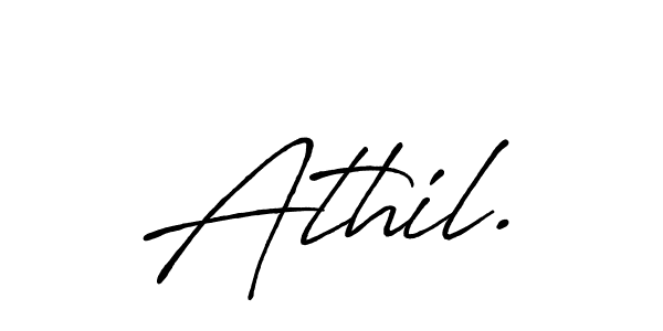 Design your own signature with our free online signature maker. With this signature software, you can create a handwritten (Antro_Vectra_Bolder) signature for name Athil.. Athil. signature style 7 images and pictures png