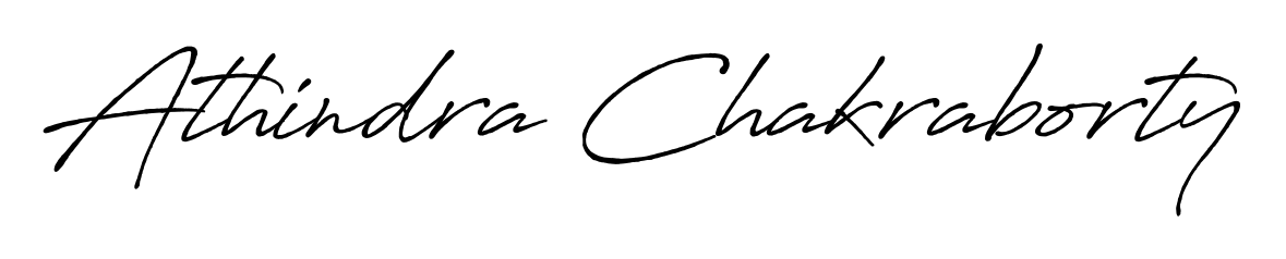 Athindra Chakraborty stylish signature style. Best Handwritten Sign (Antro_Vectra_Bolder) for my name. Handwritten Signature Collection Ideas for my name Athindra Chakraborty. Athindra Chakraborty signature style 7 images and pictures png