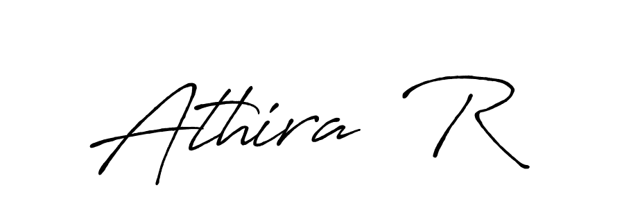 Also we have Athira  R name is the best signature style. Create professional handwritten signature collection using Antro_Vectra_Bolder autograph style. Athira  R signature style 7 images and pictures png