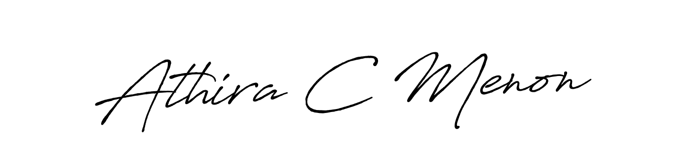 How to make Athira C Menon signature? Antro_Vectra_Bolder is a professional autograph style. Create handwritten signature for Athira C Menon name. Athira C Menon signature style 7 images and pictures png