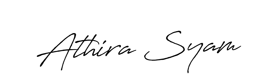 Also You can easily find your signature by using the search form. We will create Athira Syam name handwritten signature images for you free of cost using Antro_Vectra_Bolder sign style. Athira Syam signature style 7 images and pictures png