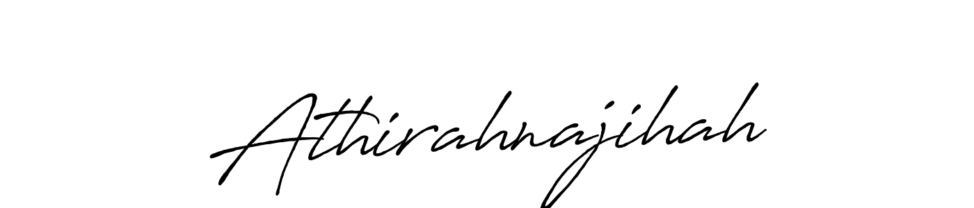 Also You can easily find your signature by using the search form. We will create Athirahnajihah name handwritten signature images for you free of cost using Antro_Vectra_Bolder sign style. Athirahnajihah signature style 7 images and pictures png