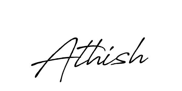 Design your own signature with our free online signature maker. With this signature software, you can create a handwritten (Antro_Vectra_Bolder) signature for name Athish. Athish signature style 7 images and pictures png