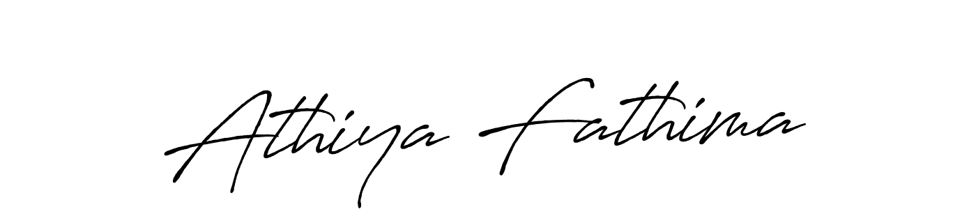 Also we have Athiya Fathima name is the best signature style. Create professional handwritten signature collection using Antro_Vectra_Bolder autograph style. Athiya Fathima signature style 7 images and pictures png