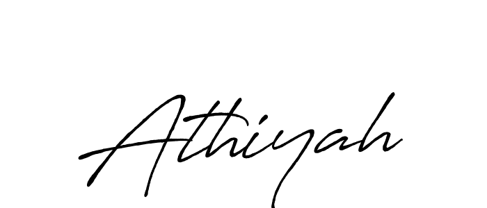 Make a beautiful signature design for name Athiyah. With this signature (Antro_Vectra_Bolder) style, you can create a handwritten signature for free. Athiyah signature style 7 images and pictures png