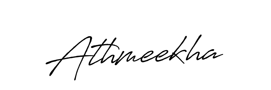 Create a beautiful signature design for name Athmeekha. With this signature (Antro_Vectra_Bolder) fonts, you can make a handwritten signature for free. Athmeekha signature style 7 images and pictures png