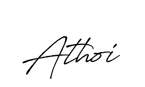 You should practise on your own different ways (Antro_Vectra_Bolder) to write your name (Athoi) in signature. don't let someone else do it for you. Athoi signature style 7 images and pictures png