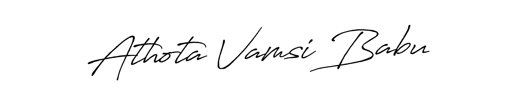 Antro_Vectra_Bolder is a professional signature style that is perfect for those who want to add a touch of class to their signature. It is also a great choice for those who want to make their signature more unique. Get Athota Vamsi Babu name to fancy signature for free. Athota Vamsi Babu signature style 7 images and pictures png