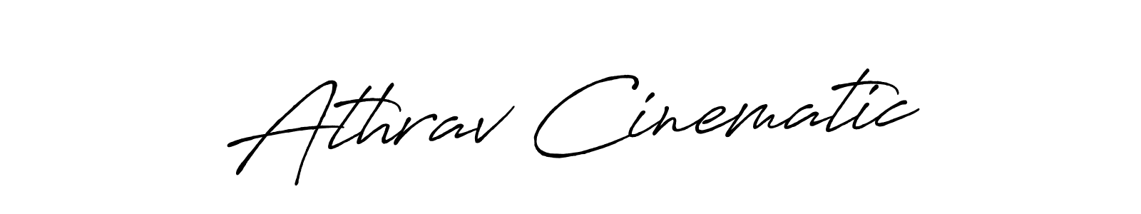Athrav Cinematic stylish signature style. Best Handwritten Sign (Antro_Vectra_Bolder) for my name. Handwritten Signature Collection Ideas for my name Athrav Cinematic. Athrav Cinematic signature style 7 images and pictures png