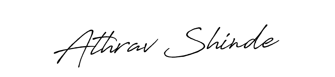 Use a signature maker to create a handwritten signature online. With this signature software, you can design (Antro_Vectra_Bolder) your own signature for name Athrav Shinde. Athrav Shinde signature style 7 images and pictures png