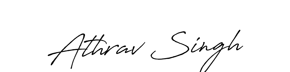 Similarly Antro_Vectra_Bolder is the best handwritten signature design. Signature creator online .You can use it as an online autograph creator for name Athrav Singh. Athrav Singh signature style 7 images and pictures png