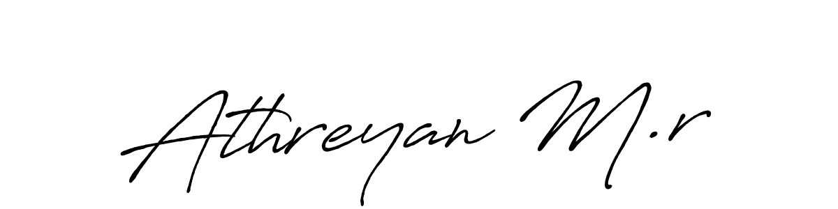 Athreyan M.r stylish signature style. Best Handwritten Sign (Antro_Vectra_Bolder) for my name. Handwritten Signature Collection Ideas for my name Athreyan M.r. Athreyan M.r signature style 7 images and pictures png