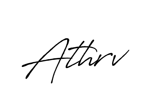 Athrv stylish signature style. Best Handwritten Sign (Antro_Vectra_Bolder) for my name. Handwritten Signature Collection Ideas for my name Athrv. Athrv signature style 7 images and pictures png