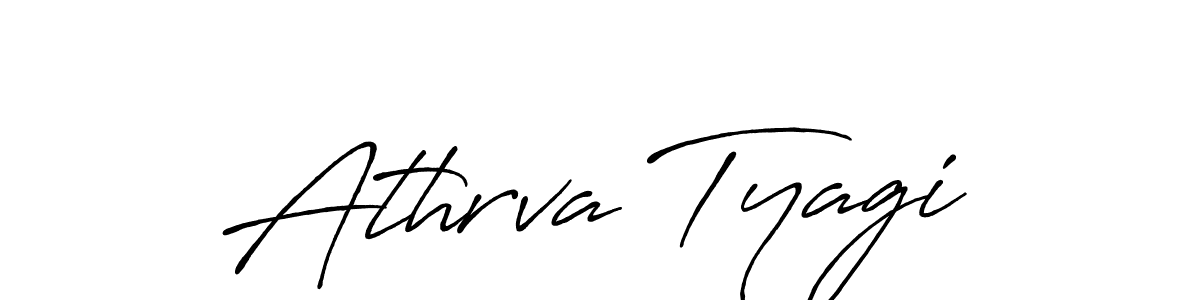 You can use this online signature creator to create a handwritten signature for the name Athrva Tyagi. This is the best online autograph maker. Athrva Tyagi signature style 7 images and pictures png
