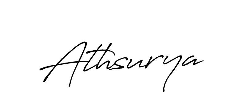 Create a beautiful signature design for name Athsurya. With this signature (Antro_Vectra_Bolder) fonts, you can make a handwritten signature for free. Athsurya signature style 7 images and pictures png