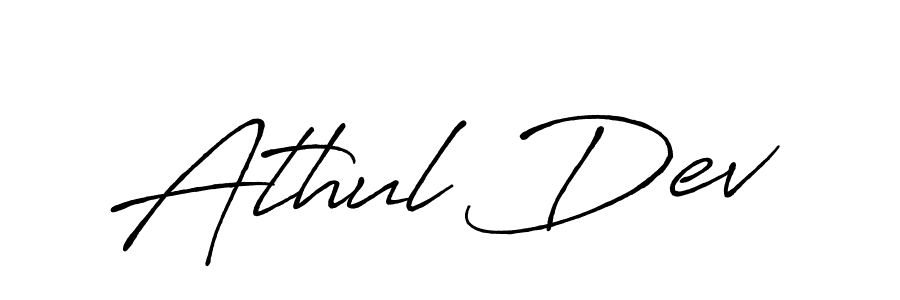 Also You can easily find your signature by using the search form. We will create Athul Dev name handwritten signature images for you free of cost using Antro_Vectra_Bolder sign style. Athul Dev signature style 7 images and pictures png