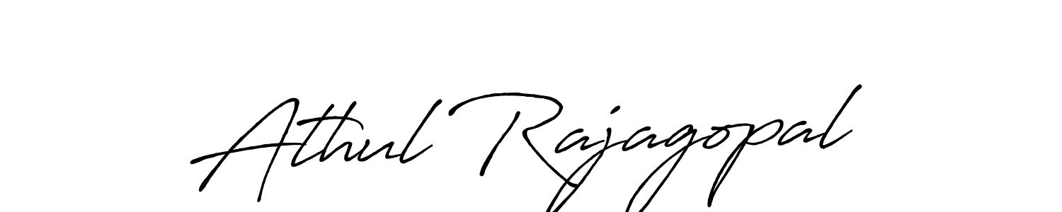 Make a beautiful signature design for name Athul Rajagopal. With this signature (Antro_Vectra_Bolder) style, you can create a handwritten signature for free. Athul Rajagopal signature style 7 images and pictures png