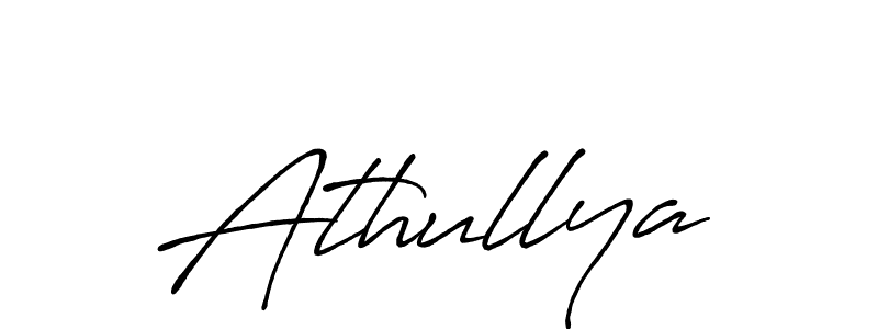 Athullya stylish signature style. Best Handwritten Sign (Antro_Vectra_Bolder) for my name. Handwritten Signature Collection Ideas for my name Athullya. Athullya signature style 7 images and pictures png