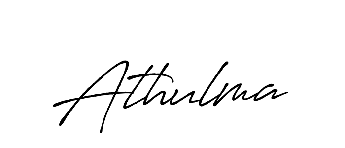 How to make Athulma name signature. Use Antro_Vectra_Bolder style for creating short signs online. This is the latest handwritten sign. Athulma signature style 7 images and pictures png