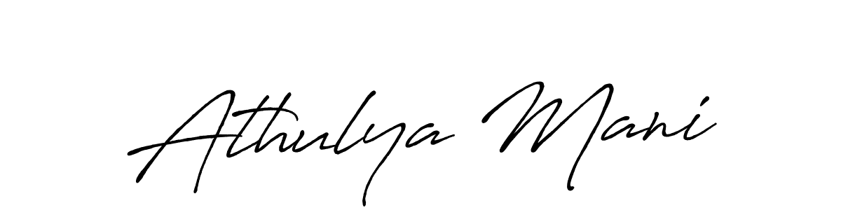 It looks lik you need a new signature style for name Athulya Mani. Design unique handwritten (Antro_Vectra_Bolder) signature with our free signature maker in just a few clicks. Athulya Mani signature style 7 images and pictures png