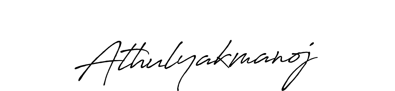 Athulyakmanoj stylish signature style. Best Handwritten Sign (Antro_Vectra_Bolder) for my name. Handwritten Signature Collection Ideas for my name Athulyakmanoj. Athulyakmanoj signature style 7 images and pictures png