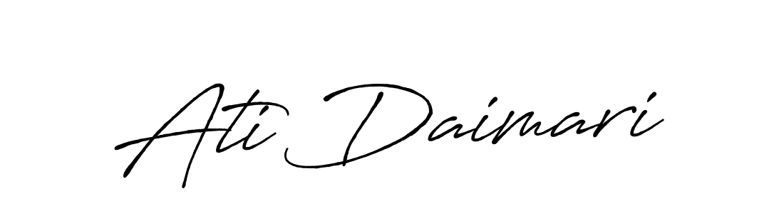 How to make Ati Daimari signature? Antro_Vectra_Bolder is a professional autograph style. Create handwritten signature for Ati Daimari name. Ati Daimari signature style 7 images and pictures png