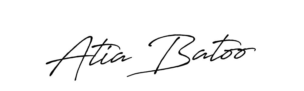 It looks lik you need a new signature style for name Atia Batoo. Design unique handwritten (Antro_Vectra_Bolder) signature with our free signature maker in just a few clicks. Atia Batoo signature style 7 images and pictures png