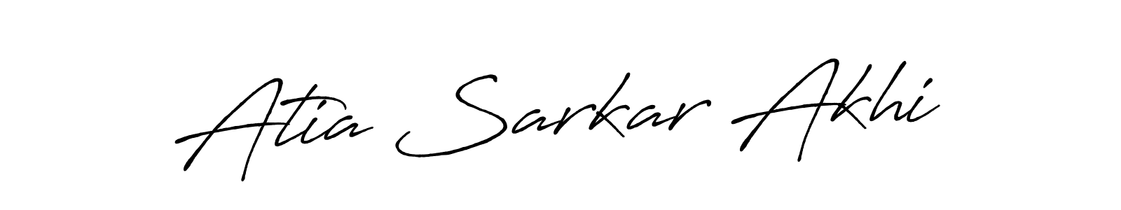 Use a signature maker to create a handwritten signature online. With this signature software, you can design (Antro_Vectra_Bolder) your own signature for name Atia Sarkar Akhi. Atia Sarkar Akhi signature style 7 images and pictures png