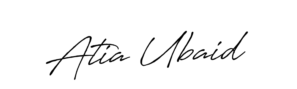 Here are the top 10 professional signature styles for the name Atia Ubaid. These are the best autograph styles you can use for your name. Atia Ubaid signature style 7 images and pictures png