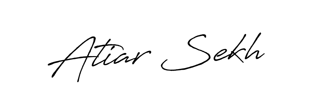 Create a beautiful signature design for name Atiar Sekh. With this signature (Antro_Vectra_Bolder) fonts, you can make a handwritten signature for free. Atiar Sekh signature style 7 images and pictures png