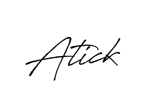 if you are searching for the best signature style for your name Atick. so please give up your signature search. here we have designed multiple signature styles  using Antro_Vectra_Bolder. Atick signature style 7 images and pictures png