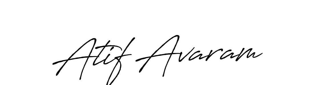 Design your own signature with our free online signature maker. With this signature software, you can create a handwritten (Antro_Vectra_Bolder) signature for name Atif Avaram. Atif Avaram signature style 7 images and pictures png