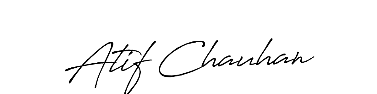 You should practise on your own different ways (Antro_Vectra_Bolder) to write your name (Atif Chauhan) in signature. don't let someone else do it for you. Atif Chauhan signature style 7 images and pictures png