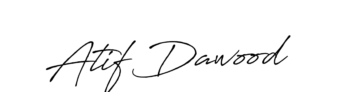 How to make Atif Dawood name signature. Use Antro_Vectra_Bolder style for creating short signs online. This is the latest handwritten sign. Atif Dawood signature style 7 images and pictures png