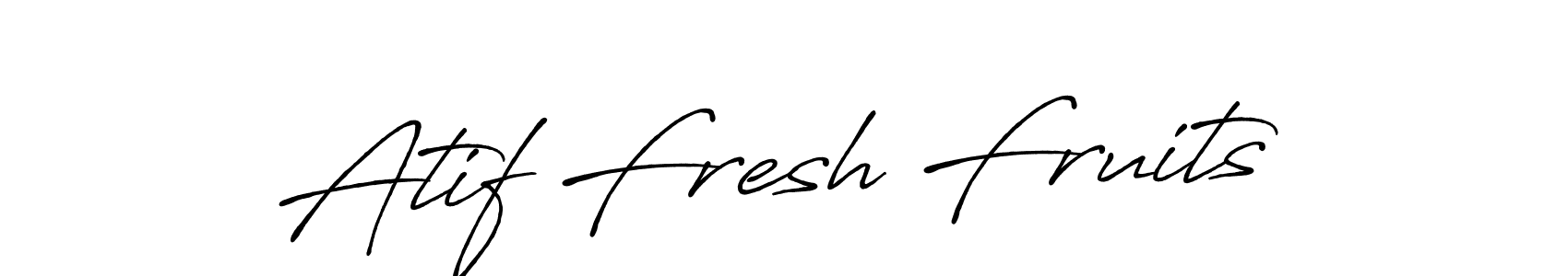 How to make Atif Fresh Fruits signature? Antro_Vectra_Bolder is a professional autograph style. Create handwritten signature for Atif Fresh Fruits name. Atif Fresh Fruits signature style 7 images and pictures png