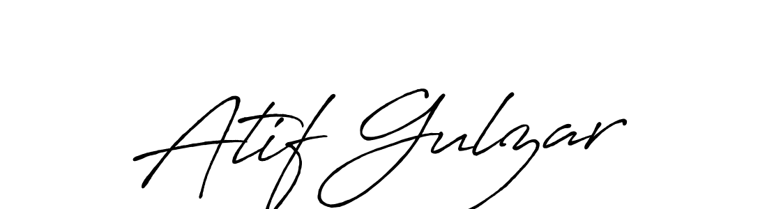 Create a beautiful signature design for name Atif Gulzar. With this signature (Antro_Vectra_Bolder) fonts, you can make a handwritten signature for free. Atif Gulzar signature style 7 images and pictures png