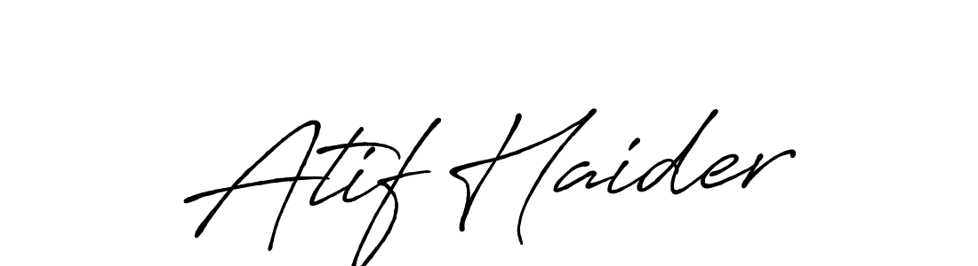 It looks lik you need a new signature style for name Atif Haider. Design unique handwritten (Antro_Vectra_Bolder) signature with our free signature maker in just a few clicks. Atif Haider signature style 7 images and pictures png